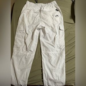 white cargo pants